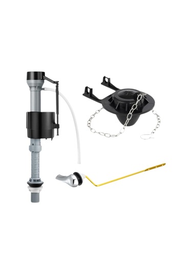 Suntek Yan Girişli Tuvalet Rezervuarlarının Değiştirilmesi Siyah T4201