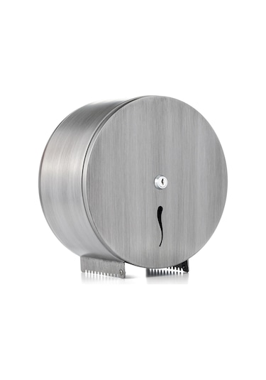 ARGESAN-Paslanmaz Çelik Jumbo WC Kağıtlığı MINI Q22 cm-ESKİTME