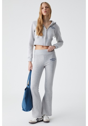 IRESSINE Kadın Kapüşonlu Fermuarlı Uzun Kollu Regular Grimelanj Sweatshirt