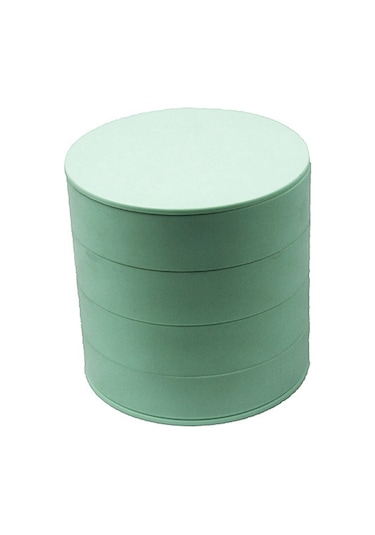 Mücevher Saklama Kutusu Döndürülebilir Mücevher Aksesuarları Saklama Tepsisi Pembe Pembe