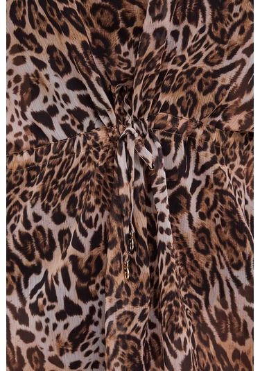 Guess Kadın Kimono E4gk05 Wdw82 P122 Leopar