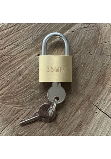 Trm Pirinç Asma Kilit 35mm Paslanmaz Çelik Milli Asma Kilit