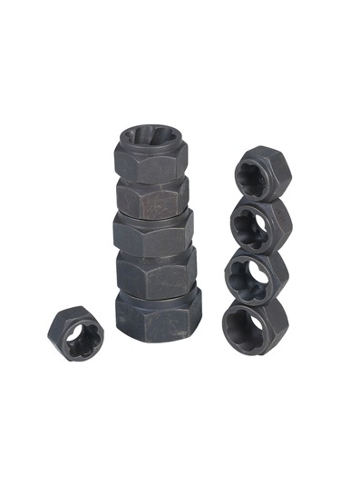 Siyah 11 Adet Darbe Cıvata Somun Sökücü Set Somun Extractor