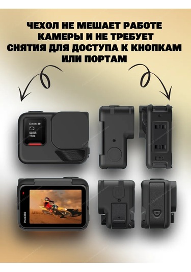 Puluz Insta360 Ace Pro 2 Aksiyon Kamerası İçin Kapaklı Kılıf 333264264