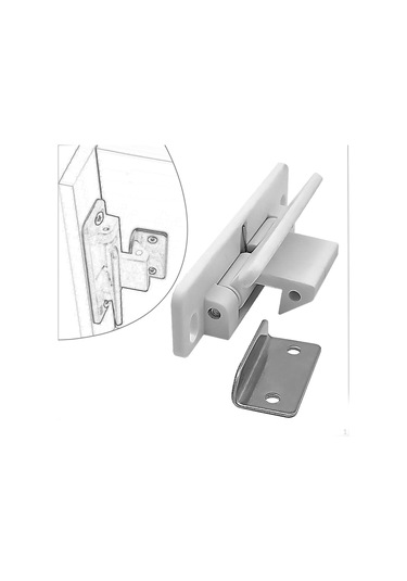 Beyaz Rv Dolap Mandalları, Dolap Kapı Mandalı, Mandal Çekmecesi, Mutfak İçin Tutucu Mandalı