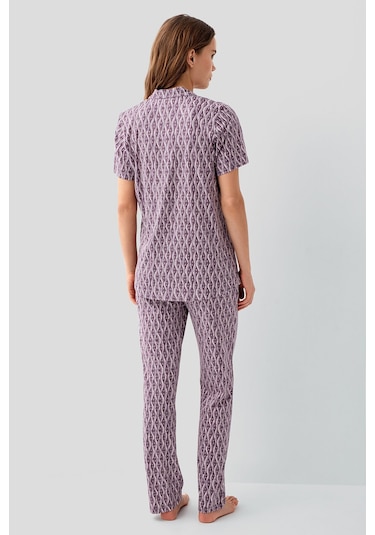 Pierre Cardin Kadın Mor Gömlek Pijama Takım Pc9184-s-v1 Mor