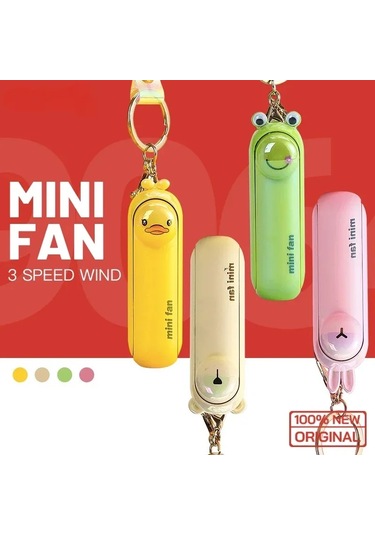 Sevimli Mini Fan Taşınabilir El Katlama Başucu Ofis Usb Şarj Pil