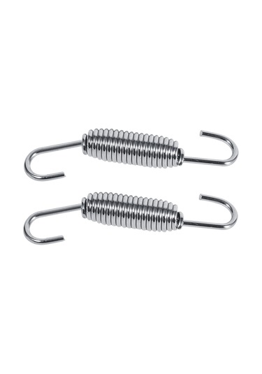 Kosona Motosiklet Egzos Borusu Yedek Parçası: Paslanmaz Çelik 65mm Yaylar 2 Adet Ve Kaynaklı Tutucular 2 Adet - Dayanıklı Ve Estetik