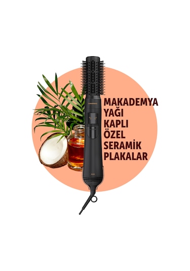 Grundig HS 7080 NaturaShine Saç Şekillendirme Seti