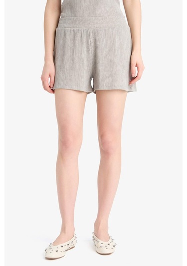 DeFacto Regular Fit 2'li Takım Bürümcük Atlet Şort F1487AX25SMGR266