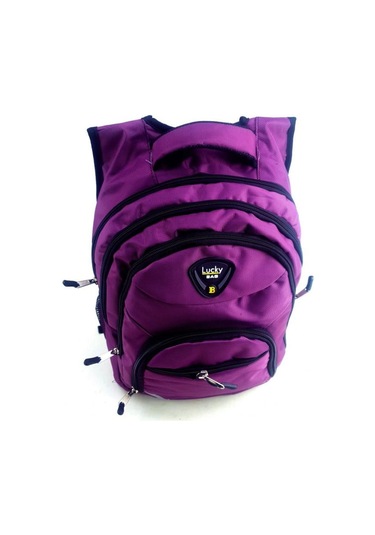 Lucky Bag Mor Genç Lise Ortaokul İlkokul Okul Çantası Günlük Çanta Mor