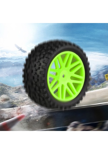 Maiyame 1:10 Ölçekli 4x4 Suv İçin 85mm Yeşil Kauçuk Lastikler, Jantlı, Yüksek Tutku, Engelleri Kolayca Aşar