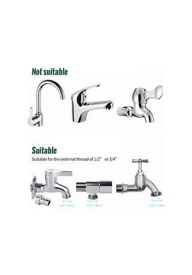 Programlanabilir Dijital Musluk Zamanlayıcı - Yeşil 4189 Yeşil