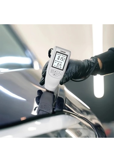 Honeybeeshop Anjkflur Hw400 Beyaz Dijital Araç Boya Kalınlık Ölçer Otomatik 0 2000um Hassas Ölçüm Aleti Oto Kaporta İnceleme