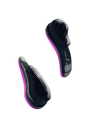 Land Of Myth Lom11015 Dolaşık Saç Açma Tarağı Rose Pink Black