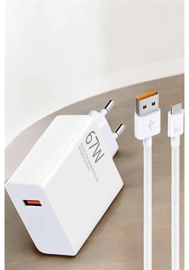 Şarj Aleti 67w Hızlı Şarj Turbo Type-c Uyumlu Şarj Adaptörü Kablosu - Lisinya 57591208