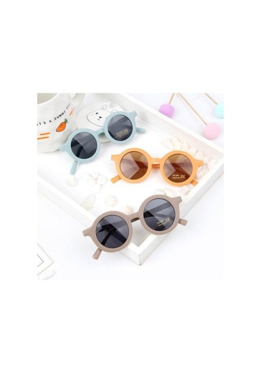 Trendooze Yuvarlak Yeni Ultraviyole Retro Renk Pembe Moda Kolaylık İçin Güneş Gözlük Gözlük Gözlüğü Düz Dayanıklı Çocuklar Çocuk Bebek Oe Pembe