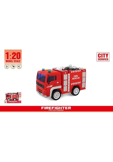 Ceren Ctoys Pilli Işıklı Sesli 1:20 İtfaiye Kamyonu Wy551a