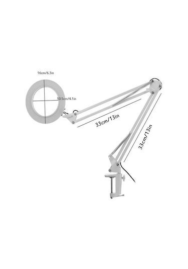 Electroon Elc-2059 3 Diopter Masa Üstü 64 Ledli Akrobat Büyüteç Mercek