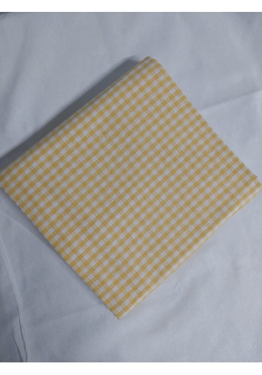 Kareli Desen Pötikareli Masa Örtüsü Sarı