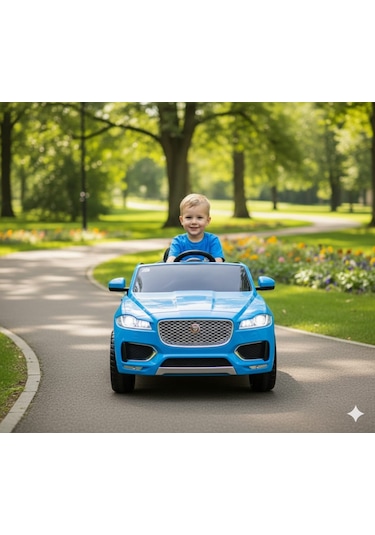 Freebebek Jaguar 12 Volt Kumandalı Akülü Araba Mavi