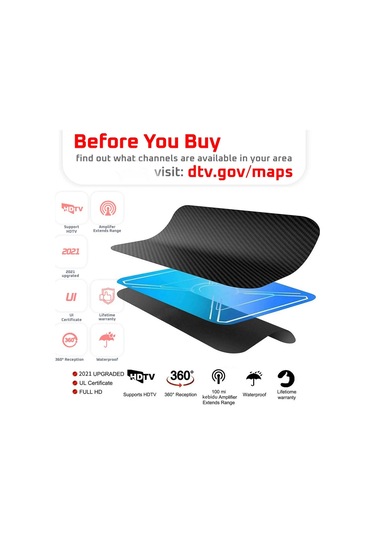 Kebidumei Hd 8k 4k 1080p Kapalı Dijital Tv Anteni 25db Hdtv Anten Dvb-t Dvb-t2 Amplifier