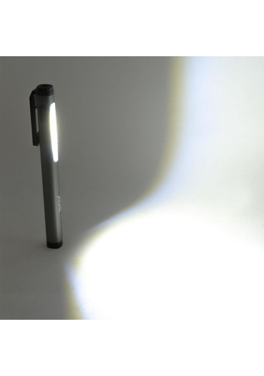 Rox 0231 Alüminyum Kalem Tip Mıknatıslı Şarjlı Fener 400 Lümen Siyah