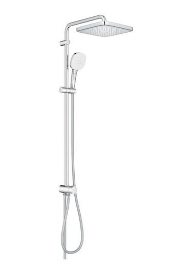 Grohe Tempesta Cosmopolitan System 250 Cube Duvar Bağlantılı, Divertörlü Duş Sistemi - 26694001 Gümüş