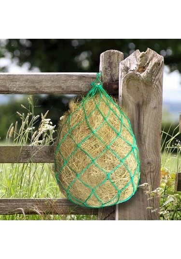 Trendooze Kırmızı Yavaş Yemlik Ağı Dayanıklı Nylon Ağ At Koyun İnek Yem Tasarrufu