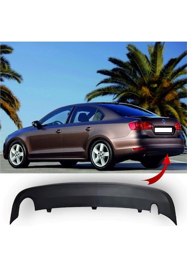 Vw Jetta 2011 2014 Arka Tampon Alt Spoyleri Plastik 5c6807433