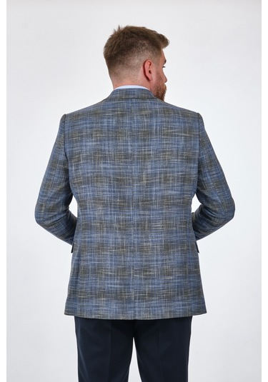 Tom Becker Kareli Gri Erkek Ceket Sc45122017 001