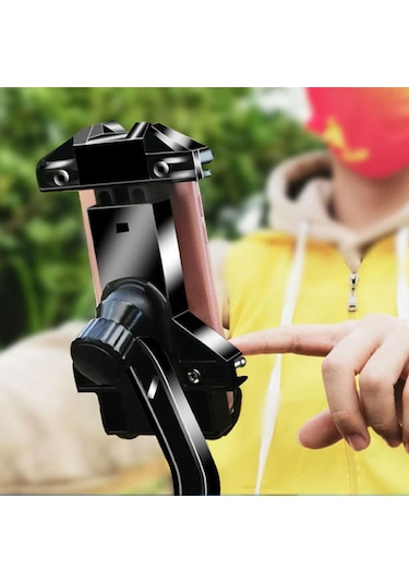 Dikiz Aynası Telefon Tutucu Bisiklet E-bisiklet Motosiklet Anti-şok Hızlı Sabit Telefon Montajı Sürme, Bisiklete Binme