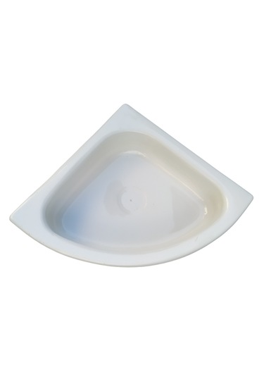 Üçgen Evye Lavabo. Tekne Evyesi. Karavan Evyesi. Beyaz 35x35cm