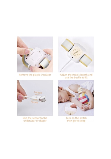 Işık Ve Güçlü Titreşim İle Yüksek Sesli Enürezis Alarmı, Çocuk Tuvalet Alışkanlığı Eğitimi İçin Yatak Islatma Alarmı