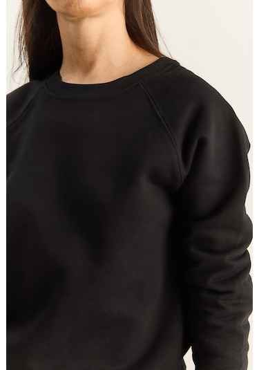 Shade Kadın Reglan Kol Oversize Sweatshirt 60283859 - Siyah