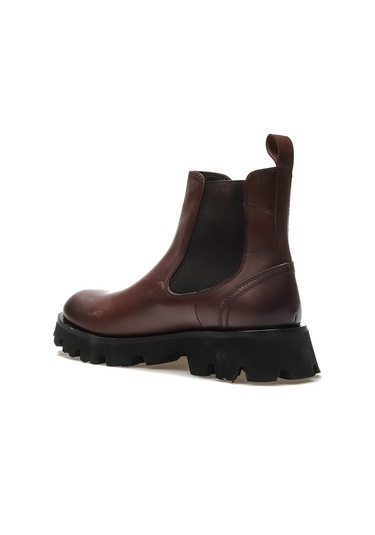 Yaşar Kaşlı Erkek Hakiki Deri Chelsea Günlük Bot 40-44 24k Ykö-20285 M Kahve Kahve Kahverengi