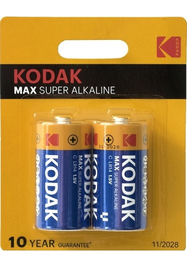 Kodak Kc-2 Max Serisi Alkalin Orta Boy C Pil 2'li