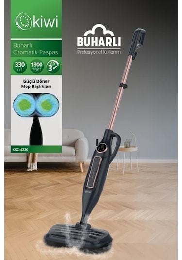 Kiwi Ksc-4220 Buharlı Dikey Mop Temizleyici