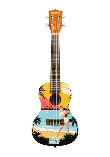 Kala Elvis Blue Hawaii  Concert Ukulele Eğitim Seti