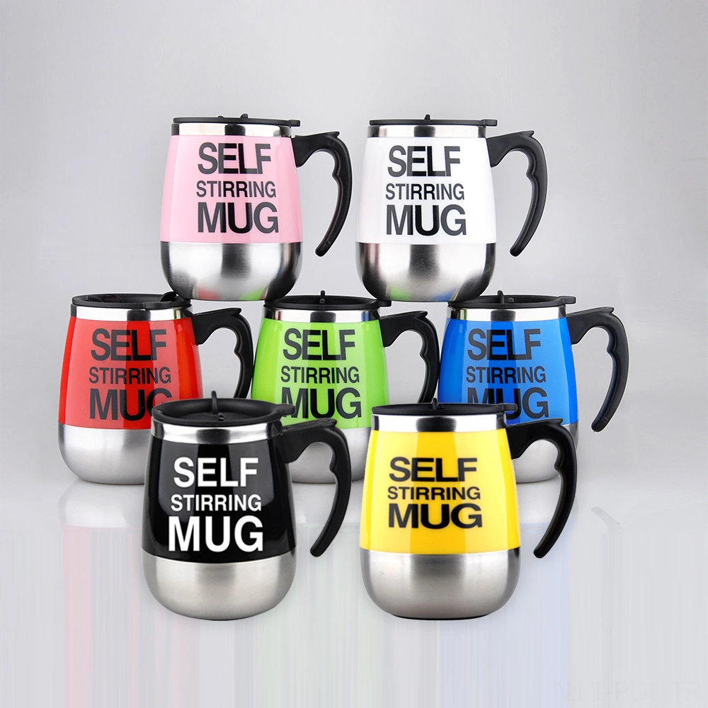 Padalink Otomatik Karıştırıcı 400ml Pembe Kupa - Çay Kahve Süt Karıştırır - Gıda Grubu Çelik - Düğmeye Bas Ve İç Diğer