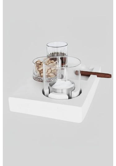 Elza Beyaz Biyoetanol Masaüstü Şömine - 1 Lt Copart Yakıt Hediye