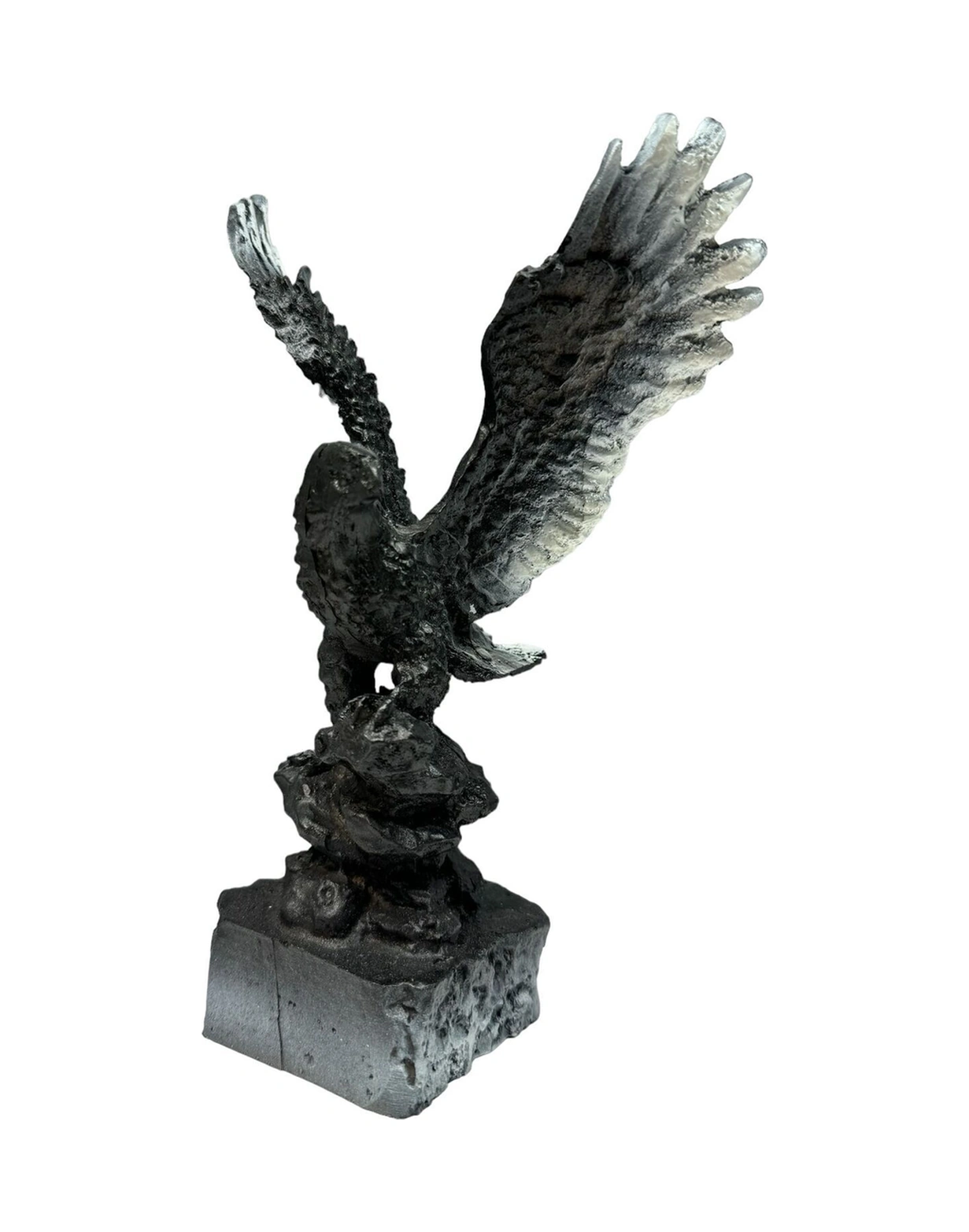 Dekoratif Polyester Kartal Biblo Siyah Beyaz