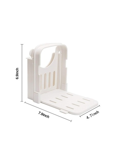 Tongxida Pratik Taşınabilir Ekmek Dilimleyici - Beyaz, Kolay Kullanım Kesici Beyaz