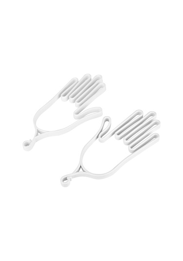 Geeksen Golf Eldiven Tutucu Abs Malzeme Eldiven Şekli Koruyucu Ve Kurutucu Aksesuar Beyaz, 2 Adet Beyaz