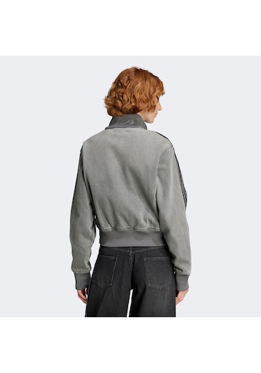 Adidas Adicolor Denim Kadın Gri Kot Hırka Jy2564 Gri