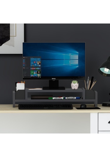 Çınar Monitör Yükseltici Antrasit Siyah Antrasit - Siyah