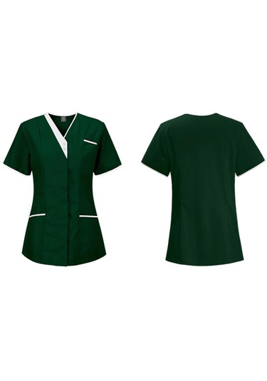Dolıty Kadın Scrubs Estetisyen Güzellik Salonu Yeşil