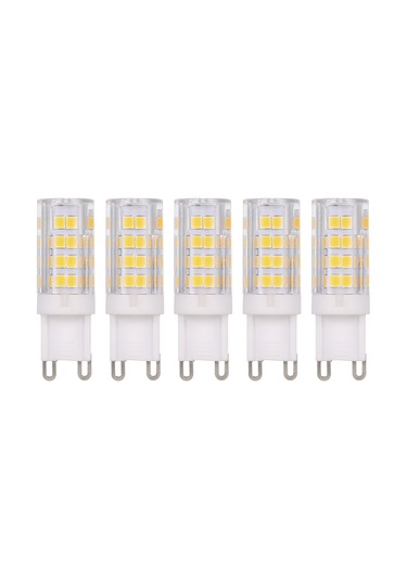 Xiyyadms G9 Tabanlı 5w Led Mısır Ampülü, 45w Halojen Yerine, 400lm Islak Beyaz, 5 Adet Paket, 220-240v Sıcak Beyaz