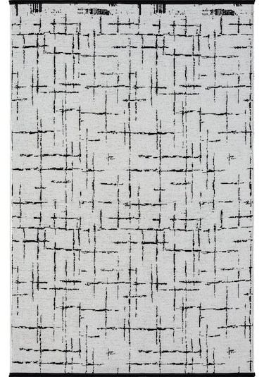 Çam Halı Bodrum Bdr 121 Beyaz Özel Latex Kaymaz Tabanlı Kilim