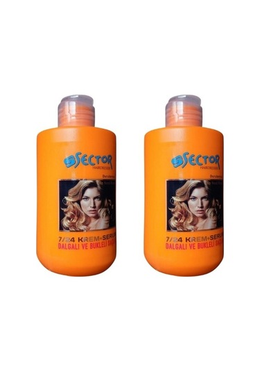 Sector Dalgalı ve Bukleli Saçlar İçin 7/24 Şekillendirici Saç Kremi 2 x 300 ML